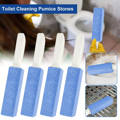 4 PCS Pumice Stone Cleaning Tool Heavy Duty Handle Toilet Scouring Stain Remover For Limescale  Har