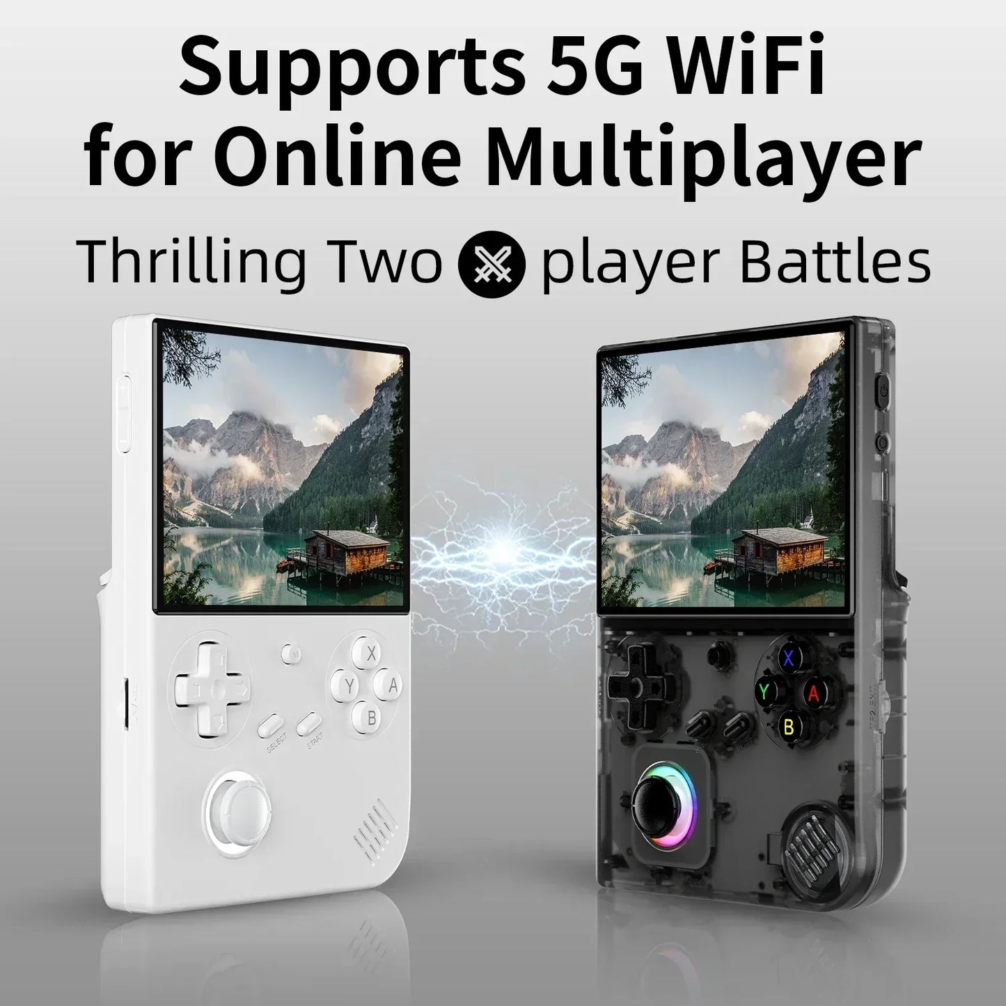Retro Game Console With 4 IPS Display Portable RG 40XXV For PSPPS1 N64 Games TV Output  Dual TF Car 4