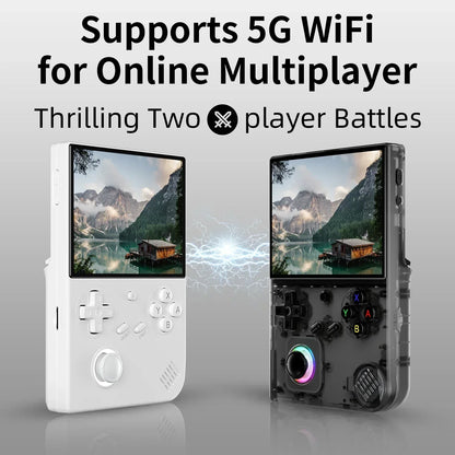 Retro Game Console With 4 IPS Display Portable RG 40XXV For PSPPS1 N64 Games TV Output  Dual TF Car 4