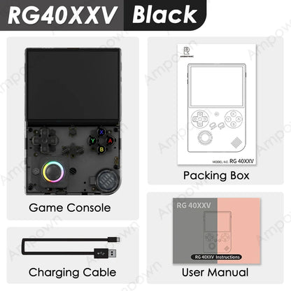 Retro Game Console With 4 IPS Display Portable RG 40XXV For PSPPS1 N64 Games TV Output  Dual TF Car 6