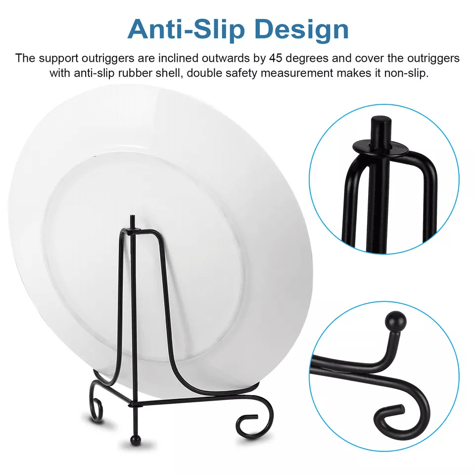 Adjustable Iron Easel Stand Plate Holders For Pictures Classic Metal Display Rack For Photo Frames  3