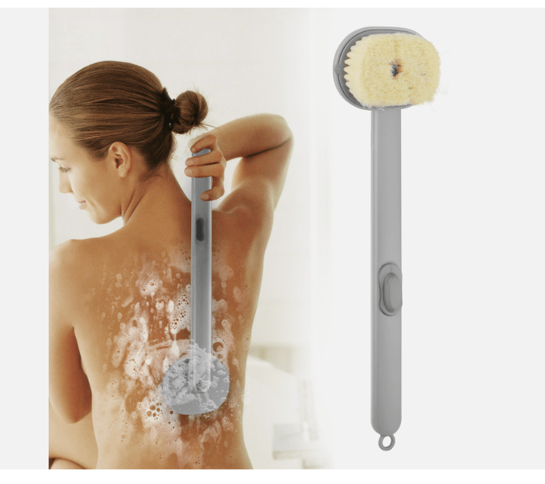 Long Handle Bath Brush With Soap Dispenser Back Scrubber And Exfoliating Body Shower Washer For Smo 6