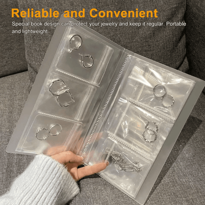 Jewelry Organizer Book With Clear Seal Bags Reclosable Storage Binder For Earrings Rings  Accessori 2
