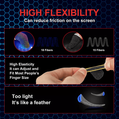 20Pcs Screen Gaming Finger Sleeve For PUBG Mobile Game Controller Glove AntiSweat Touch Sensitive T 4