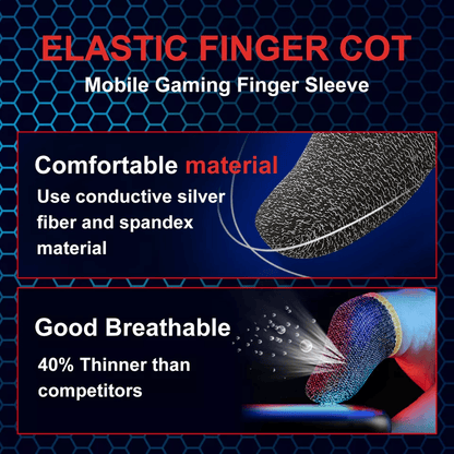 20Pcs Screen Gaming Finger Sleeve For PUBG Mobile Game Controller Glove AntiSweat Touch Sensitive T 3