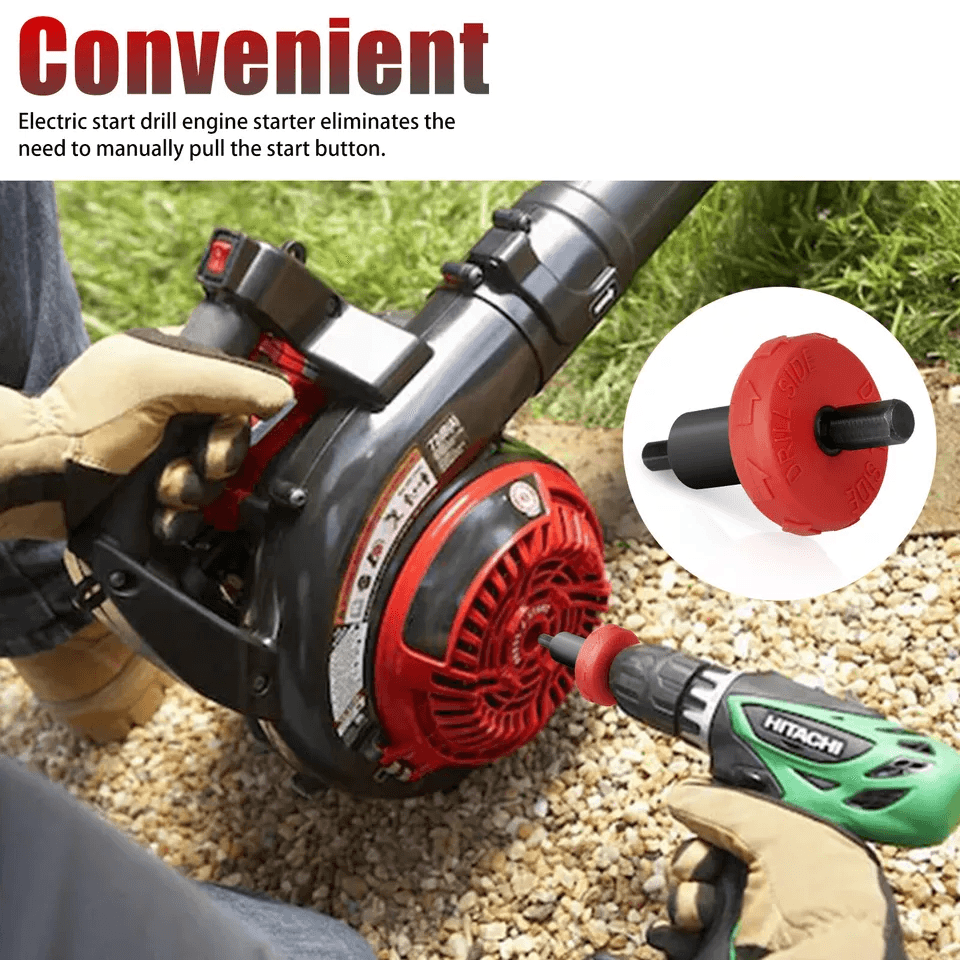 Jump Start Electric Drill Bit Adapter For TroyBilt Trimmers Engine Easy Starter For String Trimmers 2