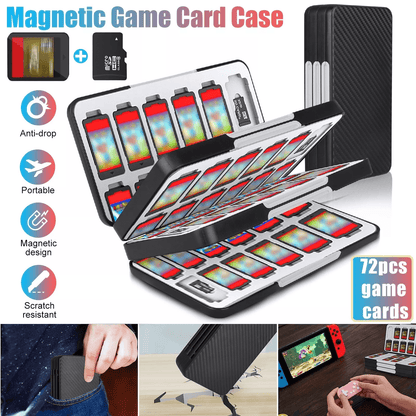 Nintendo Switch Game Card Case, Compact Storage Holder Box for Travel