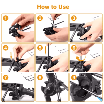 Adjustable Brush Arrow Rest For Compound Recurve Bow Ambidextrous Archery Accessory For Target Shoo 3