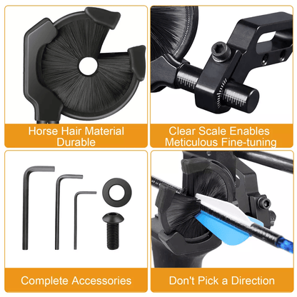 Adjustable Brush Arrow Rest For Compound Recurve Bow Ambidextrous Archery Accessory For Target Shoo 1