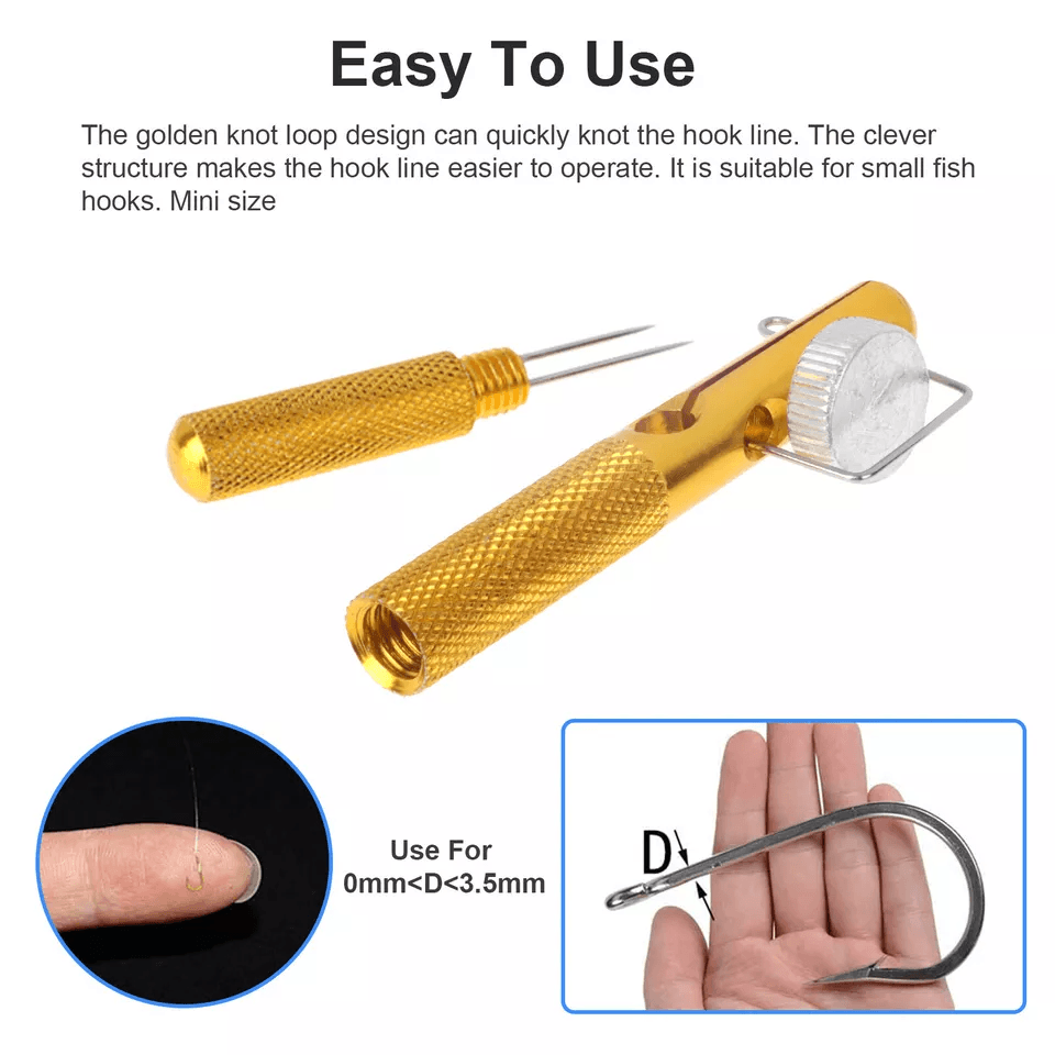 Fishing Knot Quick Tying Tool Line Clipper Snip Hook Nipper Tie Knotter Outdoor 3