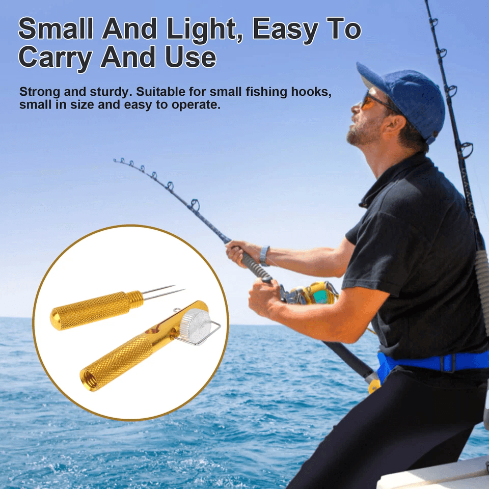 Fishing Knot Quick Tying Tool Line Clipper Snip Hook Nipper Tie Knotter Outdoor 2