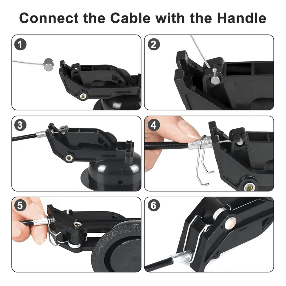 Universal Black Recliner Replacement Pull Handle Chair Sofa Couch Release Lever For Cable Recliners 5
