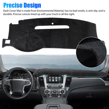 Black Dash Cover Mat Dashboard Sun Protector AntiUV Pad 2