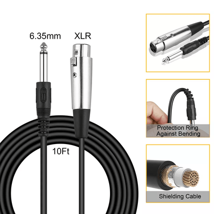Professional Wired Cardioid Dynamic Microphone With OnOff Switch Handheld Mic For Singing Podcastin 3