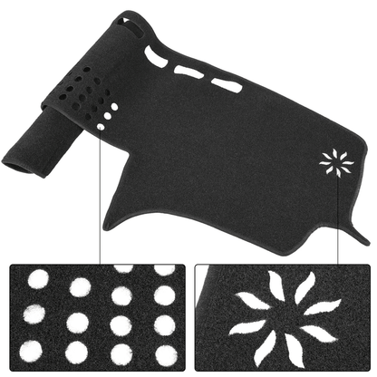 Black Dash Cover Custom Fit Dashboard Pad Mat 2