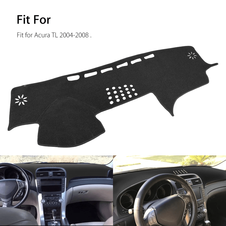 Black Dash Cover Custom Fit Dashboard Pad Mat 1