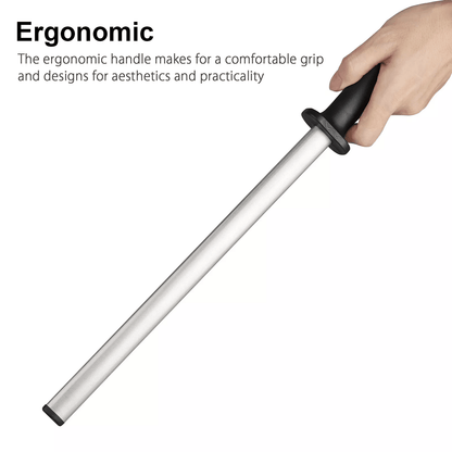 Diamond Knife Sharpener Steel Honing Rod For Kitchen Home  Hunting Blades 4