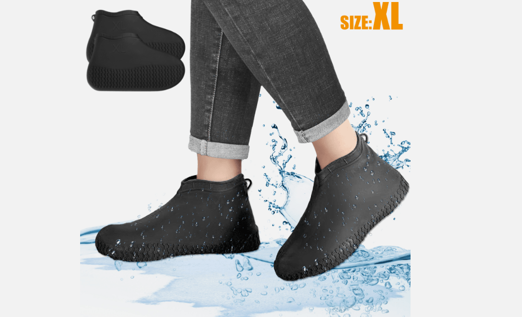 Reusable AntiSlip Rubber Shoe Covers Waterproof Snow Boot Protector For Rainy Days And Outdoor Trav 7