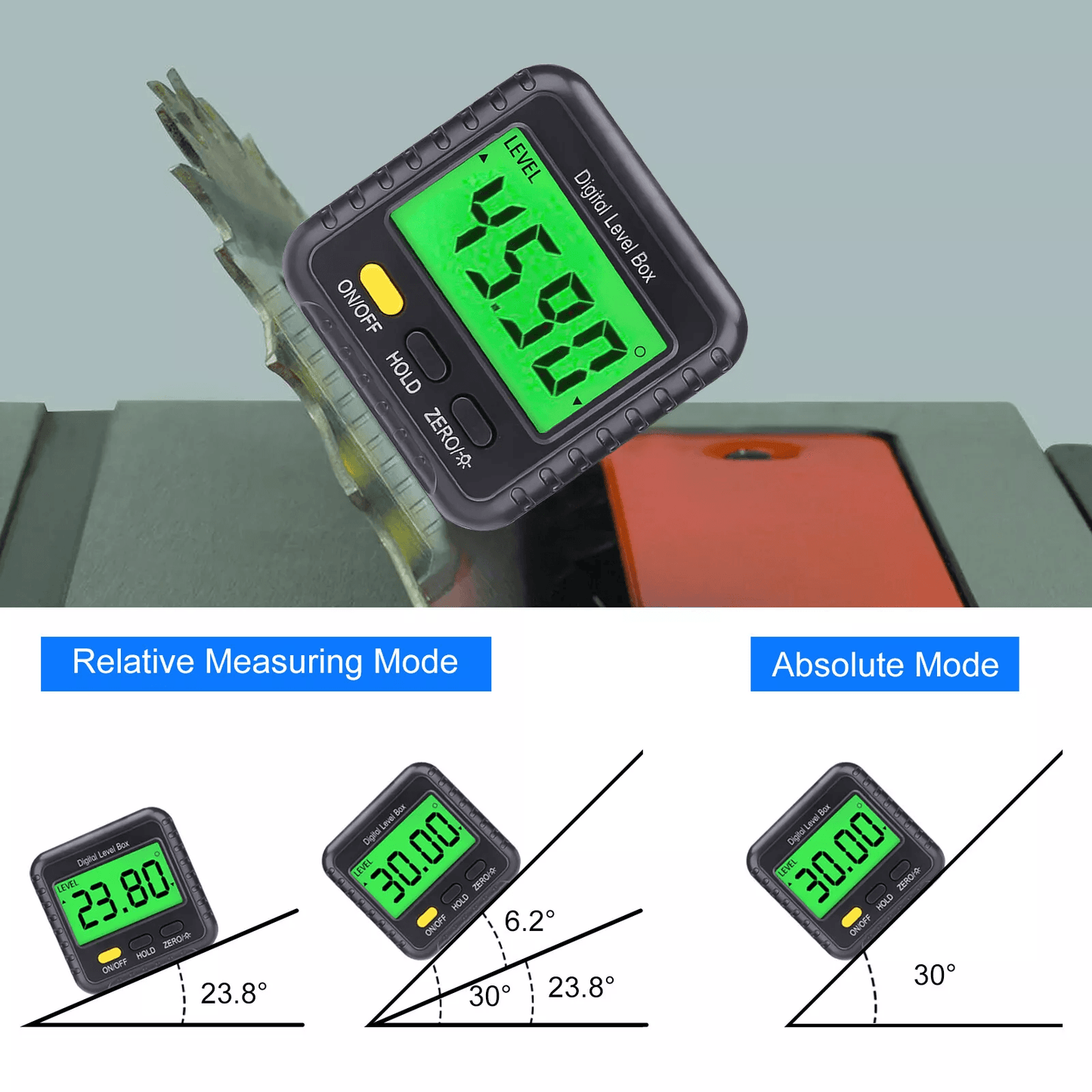 Digital Angle Finder Gauge Protractor LCD Inclinometer Level Box Magnetic Tool 2