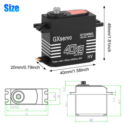 Waterproof Digital Servo Metal Gear For RC Car High Torque Speed Accessories 5