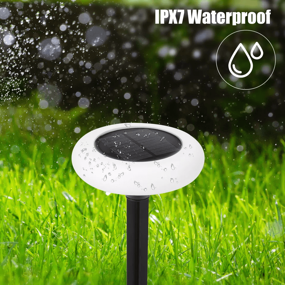 2Pcs Outdoor Solar Pathway Light 7 Color Landscape Lamp For Yard Waterproof LED Garden Lights For C 3
