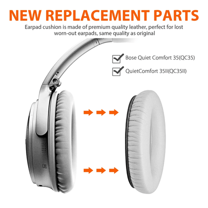 Earpad Replacement Cushions For Bose Quiet Comfort Headphones Premium Leather Ear Pads For OverEar  2