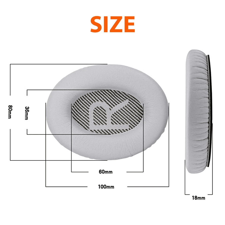 Earpad Replacement Cushions For Bose Quiet Comfort Headphones Premium Leather Ear Pads For OverEar  7