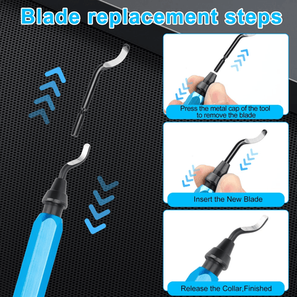 Deburring Tool With 10Pcs HSS Blades Precision Edge Remover For Metal Aluminum Copper Plastic And P 3