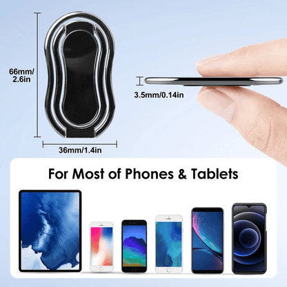 Rotating Finger Ring Holder Folding Stand And Back Grip For Smartphones Compatible Adjustable Kicks