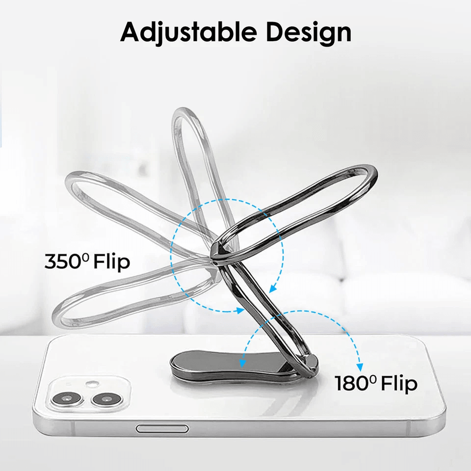 Rotating Finger Ring Holder Folding Stand And Back Grip For Smartphones Compatible Adjustable Kicks