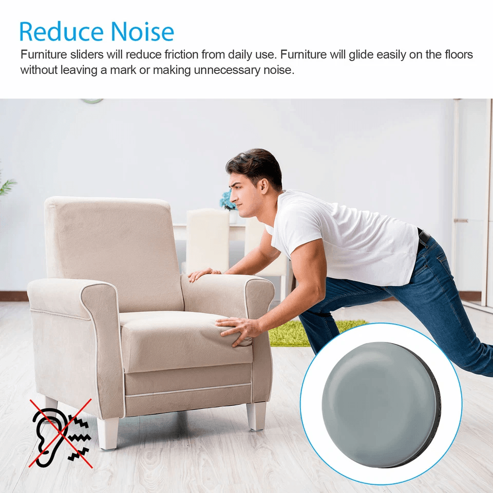 SelfStick Chair Leg Protectors Adhesive Furniture Pads And Glides Sliders Heavy Duty Floor Scratch  3