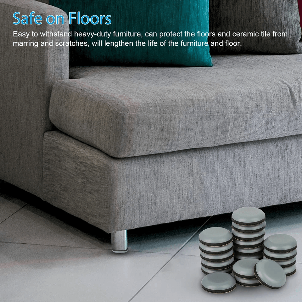 SelfStick Chair Leg Protectors Adhesive Furniture Pads And Glides Sliders Heavy Duty Floor Scratch  2