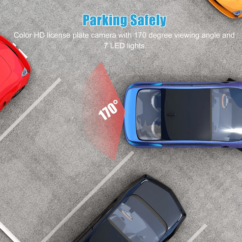 LCD Car Backup Monitor  Waterproof Reversing Camera For Parking Assist 4