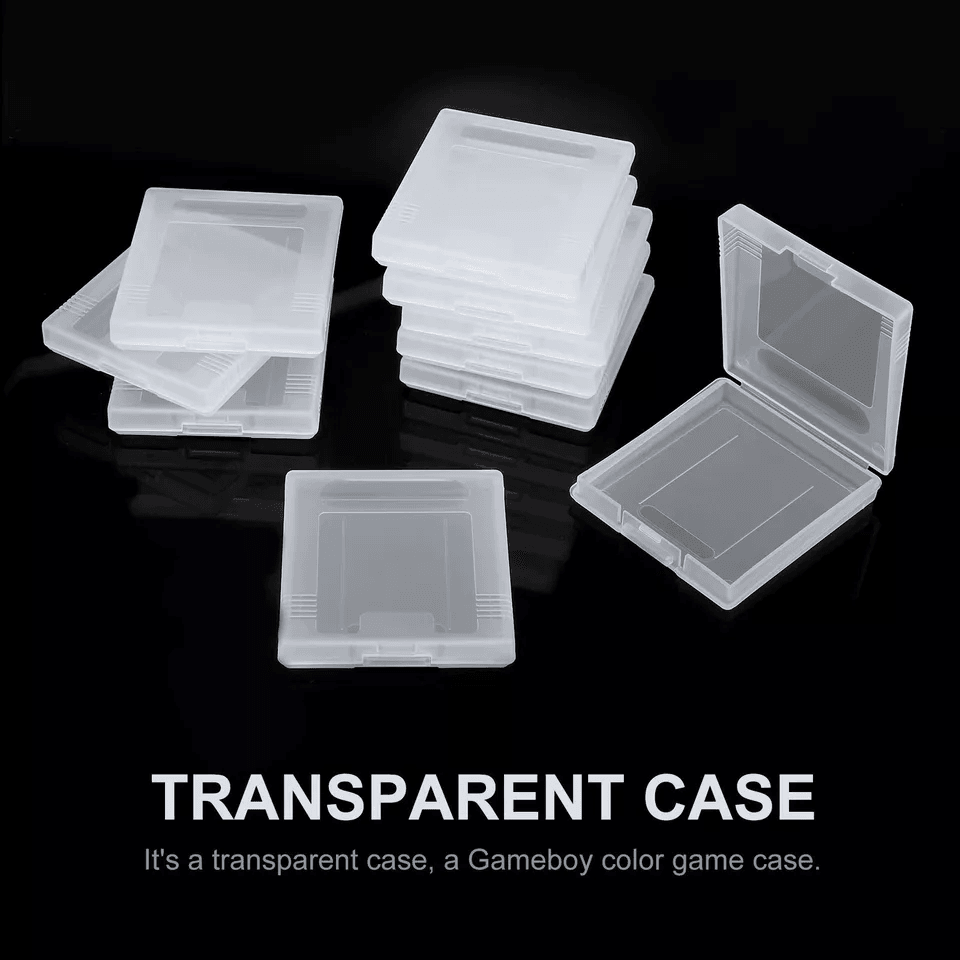 Dustproof Clear Game Cartridge Case For Nintendo Game Boy Color GBC Protective Storage Holder In Bu 4