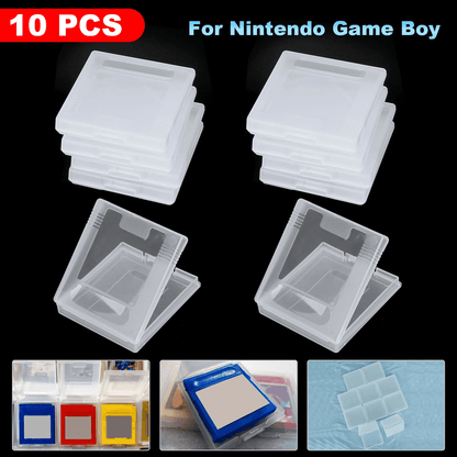Dustproof Clear Game Cartridge Case for Nintendo Game Boy Color GBC, Protective Storage Holder in Bulk