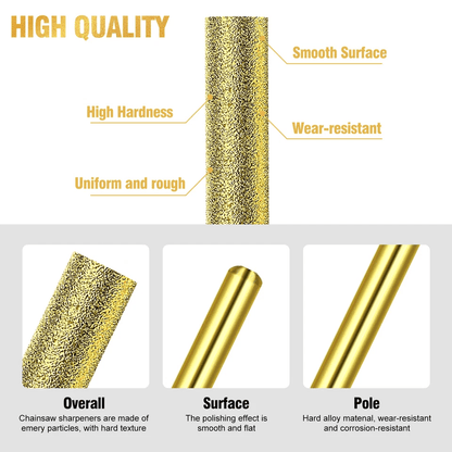 Chainsaw Sharpener Burr Grinding Stone File Set For Rotary Tool Power Drill Accessories For Chain S 1