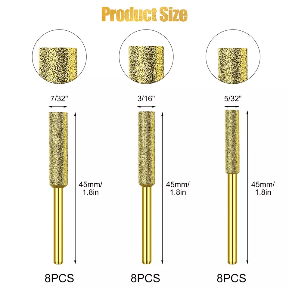 Chainsaw Sharpener Burr Grinding Stone File Set For Rotary Tool Power Drill Accessories For Chain S 7