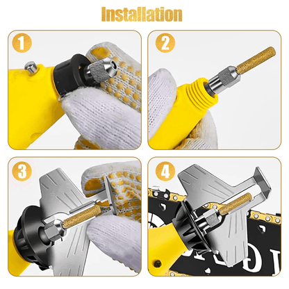 Chainsaw Sharpener Burr Grinding Stone File Set For Rotary Tool Power Drill Accessories For Chain S 3