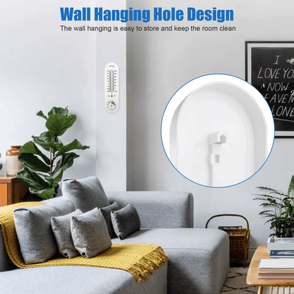 3PCS Wall Thermometer Hygrometer Indoor Outdoor Mount Garden Greenhouse Home Temperature Humidity M 1