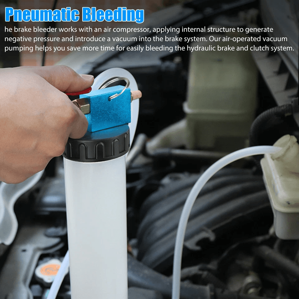 Car Vehicle Vacuum Brake Bleeder Tank Fluid Oil Change Pump Tool Kit Pneumatic Extractor For Hydrau 2