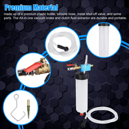 Car Vehicle Vacuum Brake Bleeder Tank Fluid Oil Change Pump Tool Kit Pneumatic Extractor For Hydrau 1