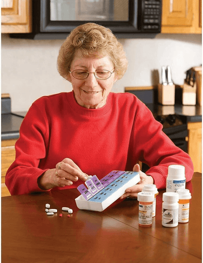 Weekly Pill Box Organizer Twice A Day Medicine Case 2
