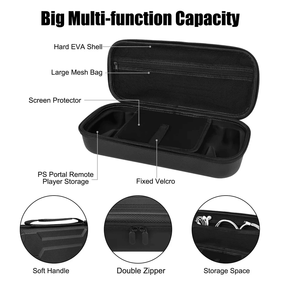 Complete Accessories Bundle For PlayStation Portal Remote Player Includes Hard Carrying Case Screen 2