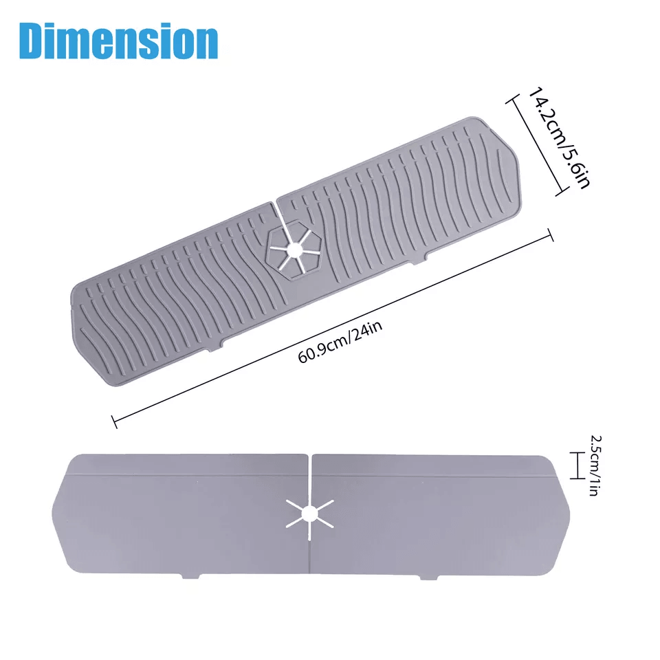 Kitchen Sink Silicone Faucet Drain Pad Splash Guard Drip Catcher Tray For Countertop Water Control  6