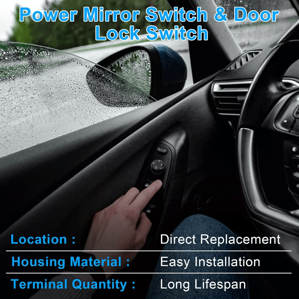 Left Door Lock  Mirror Switch Driver For GMC Sierra  Chevy Silverado 2