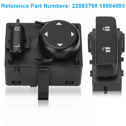 Left Door Lock & Mirror Switch Driver for GMC Sierra & Chevy Silverado