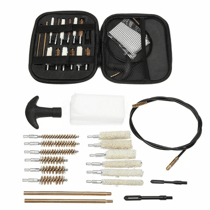 Universal Pistol and Rifle Gun Cleaning Kit Pro, Deluxe Set for Handguns, Shotguns & Rifles, Complete Cleaning