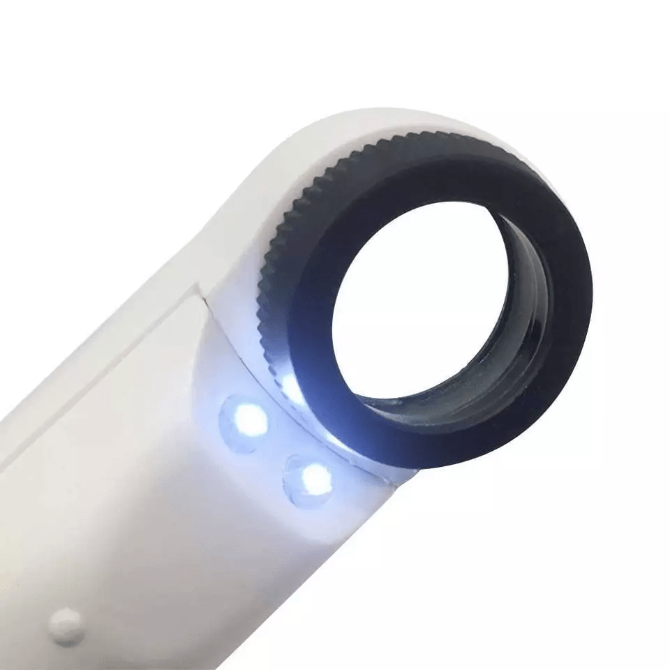 Jewelry Loupe Magnifier Glass With LED Light Compact Eye Magnifying Loop For Coins Stamps Maps  Ant 4