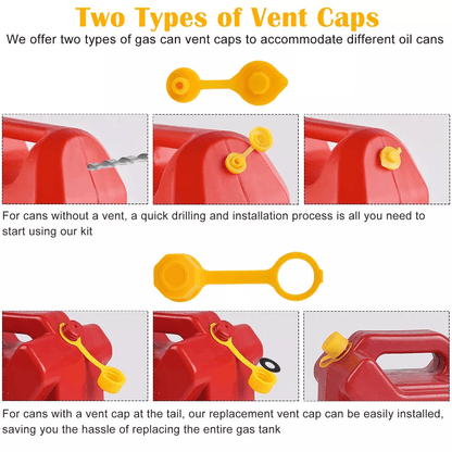 Flexible Gas Can Spout Nozzle Vent Kit Universal Replacement For Plastic Fuel Cans With Old Style C 3