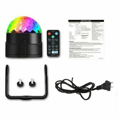 Disco Party Lights Strobe LED DJ Ball Sound Activated Bulb For Dance Wall  Ceiling Decoration 8